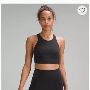 NWT Lululemon Wunder Train Longline bra black size 12